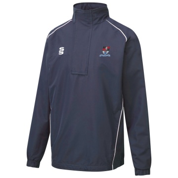 holcombe & blue bell hill cc Dual Curve 1/4 Zip Rain Jacket : Navy