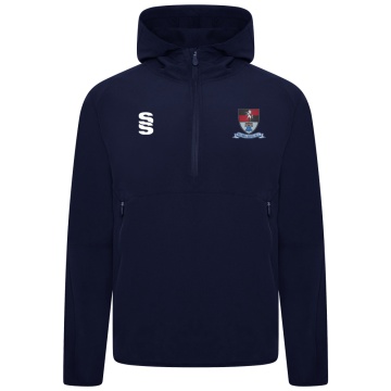 HOLCOMBE & BLUE BELL HILL CC Dual Elite 1/4 Zip Hoody / Rain Jacket : Navy