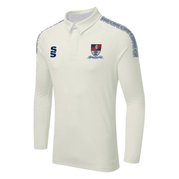 HOLCOMBE & BLUE BELL HILL CC DUAL LONG SLEEVE CRICKET SHIRT (WOMENS)-Ivory